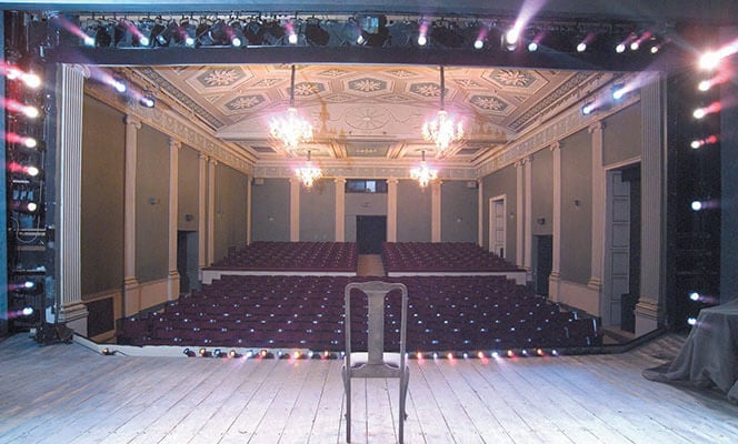 empty Gate Theatre Auditorium with chair on stage