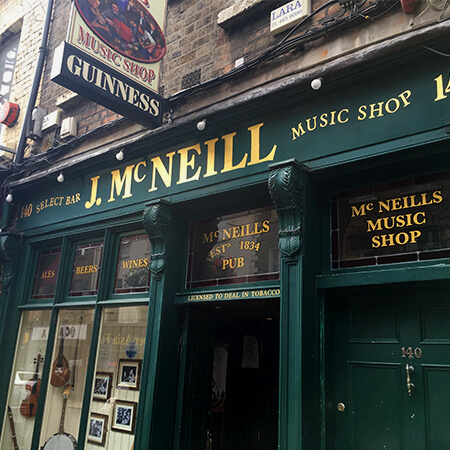 McNeill's pub and music shop on capel street