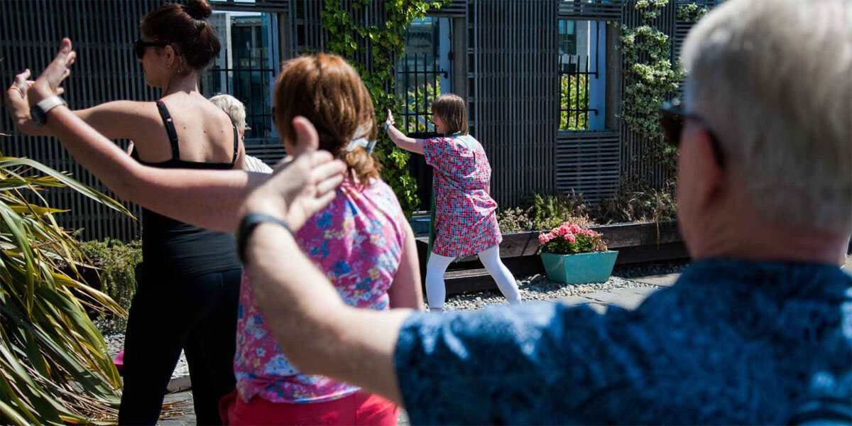 Qigong at the Rooftop Garden
