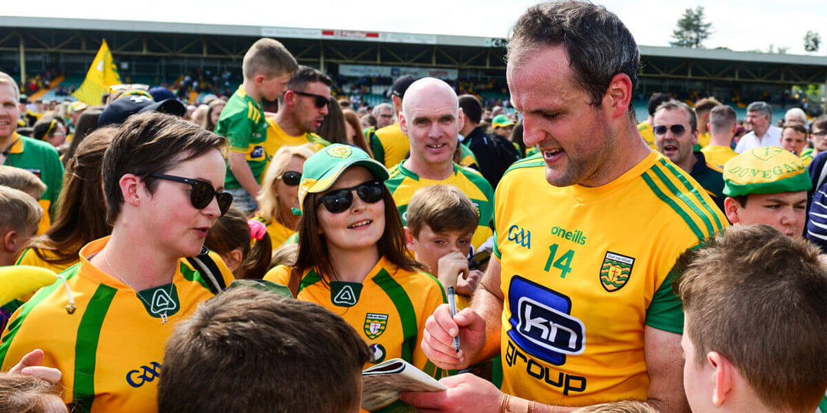 Kerry versus Donegal. Image: Michael Murphy, an influential figure for Donegal.