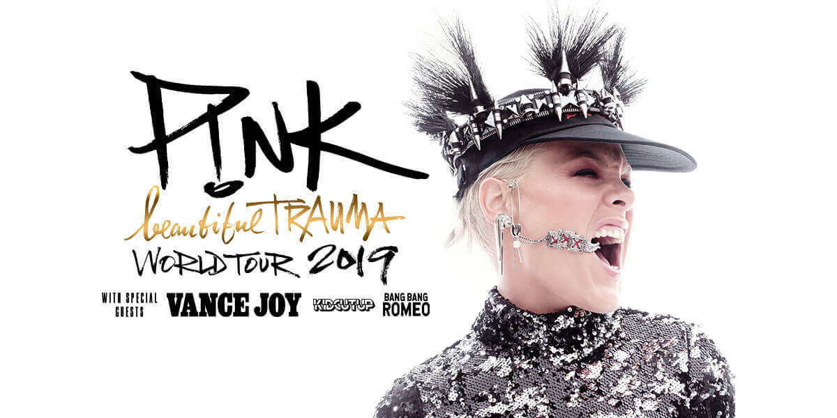 P!NK: Beautiful Trauma World Tour 2019. Irish fans are in for a treat when the famously high-octane live show hits Dublin's RDS, June 18, 2019.