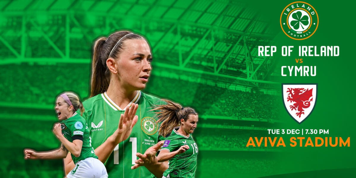 Republic of Ireland WNT v Cymru – EURO 2025 Qualifier