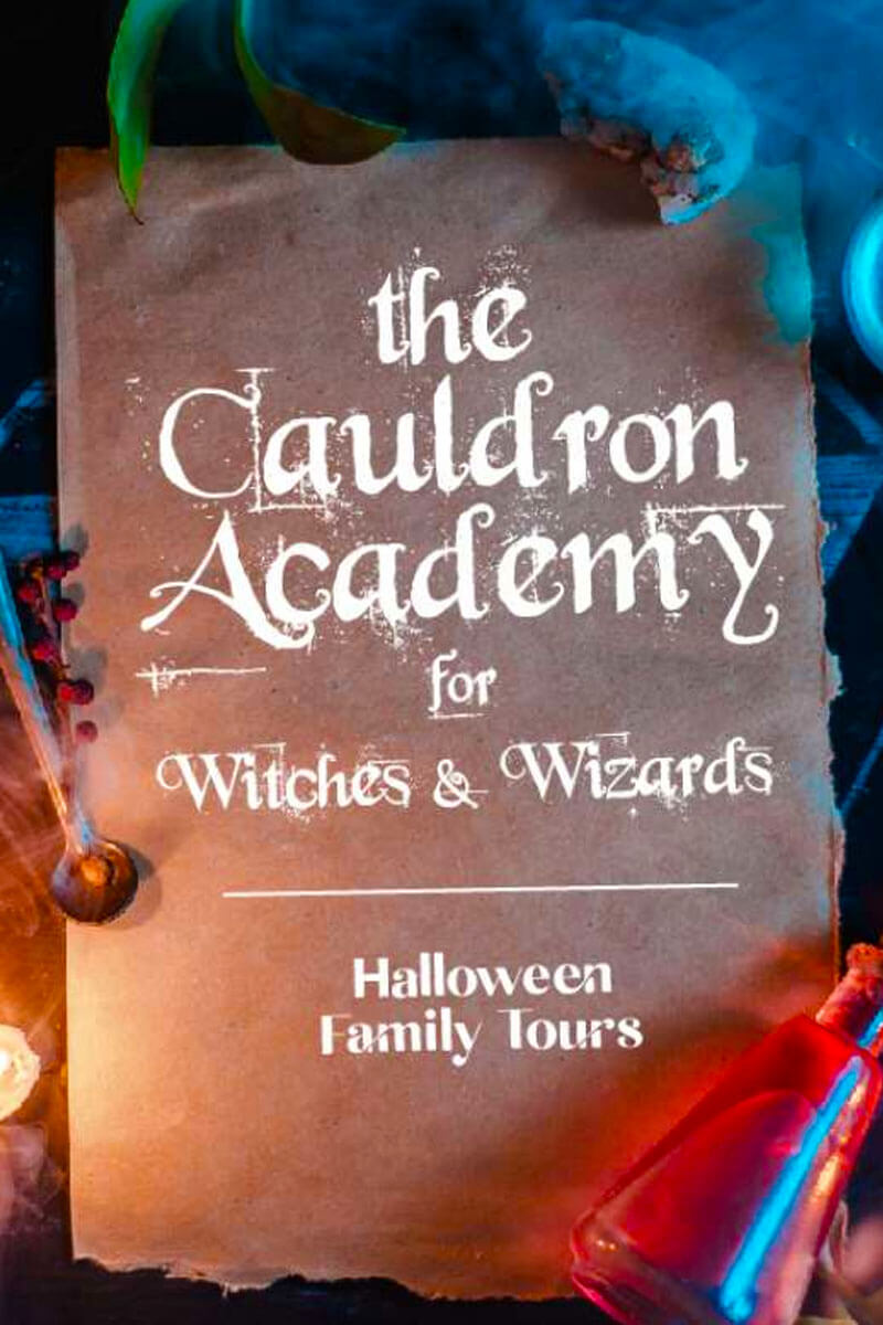 The Cauldron Academy for Young Witches and Wizards. Halloween 2019 Family Tours at Ardgillan Castle.