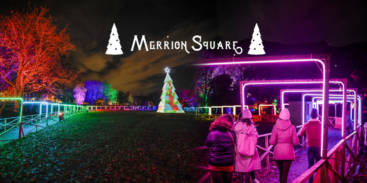 Dublin Winter Lights at Merrion Square Park